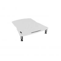 Модуль стойки под Hi-Fi Bassocontinuo VIELLA 2.1 Inside White bottom shelf (ножки серебро)