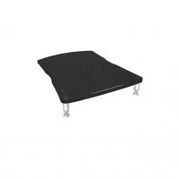 Модуль стойки под Hi-Fi Bassocontinuo VIELLA 2.1 Cerbero Black bottom shelf (ножки белые)