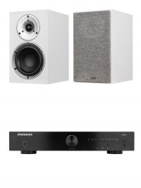 Комплект стереоусилитель Phaze Audio VOLT Black + полочная АС Phaze Audio Tilia 2 White