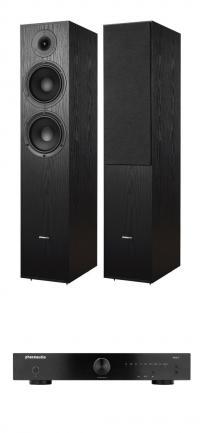 Комплект стереоусилитель Phaze Audio VOLT Black + напольная АС Phaze Audio Tilia 1 Black