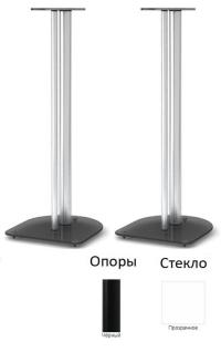 Стойки под акустику MD 203-700 (черный/прозрачное стекло)