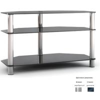 Подставка MD TV12 Flatform (серебро/дымчатое стекло)