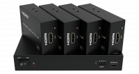 Набор из сплиттера и приемников HDMI Prestel SP-H2-14T70