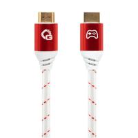 HDMI кабель Oehlbach EXCELLENCE Gaming UHD Ultra High-Speed HDMI 2.1b cable 5.0 m Red / White