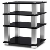Стойка под Hi-Fi NorStone Square HiFi black glass/silver