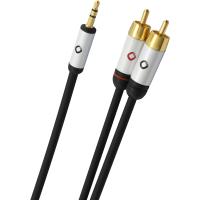 Кабель Oehlbach PERFORMANCE i-Connect jack/2RCA, 1.5m black (D1C60002)