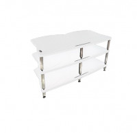 Модуль стойки под Hi-Fi Bassocontinuo CYMBALON 2.1 Inside White 190 mm (ножки серебро)