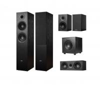 Комплект акустики Phaze Audio Tilia 1 + Tilia 2 + Tilia Center + Tilia Sub Black