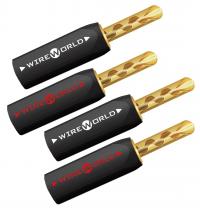 Wire World BANGSCR-ABS-4PK Gold Set Screw Banana 10ga ABS Shell (4p), коннектор"банан", позолоч, 4шт