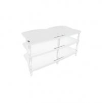 Модуль стойки под Hi-Fi Bassocontinuo CYMBALON 2.1 Inside White bottom shelf (ножки белые)