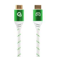 HDMI кабель Oehlbach EXCELLENCE Gaming UHD Ultra High-Speed HDMI 2.1b cable 3.0 m Green / White