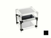 Модуль стройки Bassocontinuo Aeroline F2 White shelf/Black marble Mid shelf (250 mm)