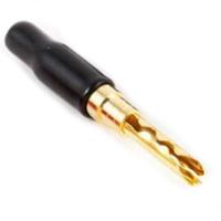 Разъем Black Rhodium Banana Z plug Gold plated до 4.0 mm black
