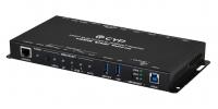 Передатчик сигналов HDMI, Ethernet, ИК, RS-232, USB 3.0 и стереоаудио в витую пару CAT6A Cypress CH-2608TX