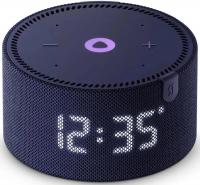 Умная колонка Яндекс Станция Мини с часами с Алисой Blue