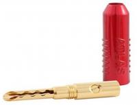 Разъем Atlas Achromatic Gold Z Plug Screw Red