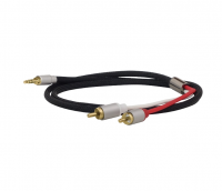 Кабель межблочный аудио Dynavox Cinchkabel Stereo 3.5Jack-2RCA 5.0m (207386)