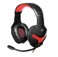Наушники Defender BLACK FEAR Black Red