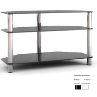 Подставка MD TV12 Flatform (черный/прозрачное стекло)