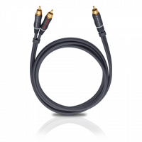 Кабель межблочный аудио Oehlbach BOOOM! Y-adapter cable anthracite, 3.0m (D1C23703)