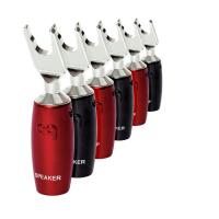 Комплект коннекторов AudioQuest SureGrip 1000 - SPADE Silver, 4 шт