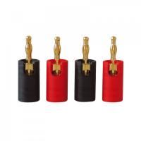 Разъём Dynavox Banana Red/Black (203330) (4 шт)