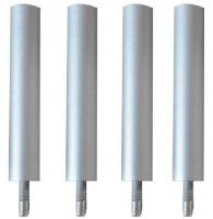 Ножки Quadraspire Columns 19, Silver 256мм (4 шт)