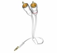 Кабель межблочный In-Akustik Star MP3 Audio Cable 3.5 Phone <> 2RCA 0.5m #003100005