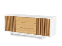 Подставка BDI Vertica satin white/white oak (8558)