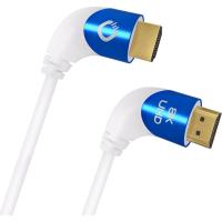 HDMI кабель Oehlbach PERFORMANCE Shape Magic 90 UHD White, 2.0m (D1C42547)