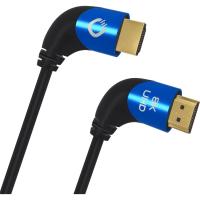 HDMI кабель Oehlbach PERFORMANCE Shape Magic 90 UHD Black, 1.0m (D1C42540)