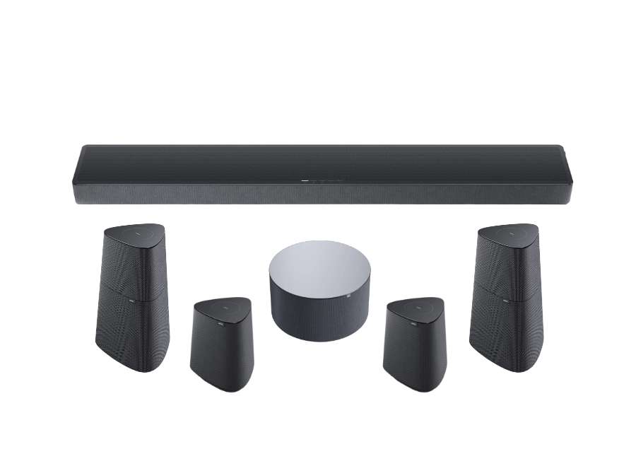 Комплект акустики Loewe klang bar5 mr + klang mr1 (2 шт.) + klang mr3 (2 шт.) basalt grey