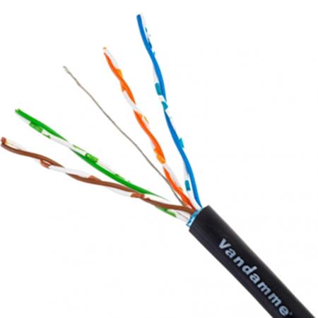 Витая пара Van Damme сверхгибкий кабель Cat 5E F/UTP TourCat чёрный (268-450-000)