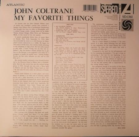 Виниловая пластинка WM John Coltrane My Favorite Things (180 GRAM)
