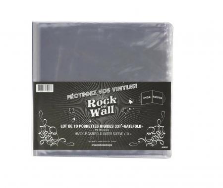 Внешние конверты 10 X PVC 12 INCH GATEFOLD OUTER SLEEVES - 140 MICRON - ROCK ON WALL