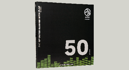Внешние конверты Audio Anatomy 50 X 12" PVC WITH FLAP OUTER SLEEVES - 100 MICRON