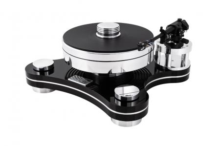 Виниловый проигрыватель Transrotor Zet 3 Black (Черный) с тонармом TRA 9 Black, MC головкой Transrotor Figaro, Блоком питания Konstant Studio