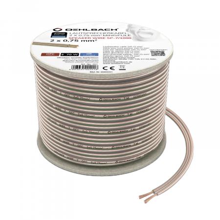 Акустический кабель Oehlbach PERFORMANCE Speaker Wire SP-7 20m, Spool clear, D1C202