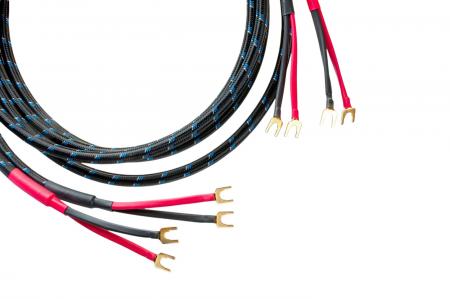 Акустический кабель DH Labs Q-10 Signature speaker cable bi-wire(2x4), spade 3m