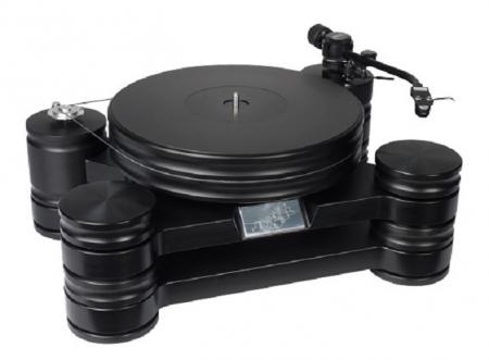 Виниловый проигрыватель Transrotor DARK STAR REFERENCE с тонармом Rega RB 330, MM головкой Transrotor Uccello, стандартным блоком питания и прижимным диском