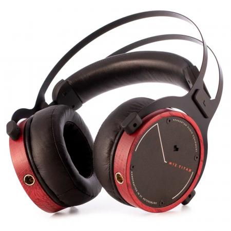 Наушники Kennerton M12 Titan Burgundy (Красный, Дуб)