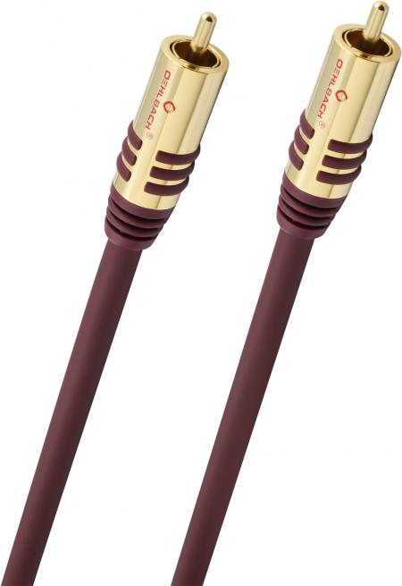 Кабель межблочный аудио Oehlbach PERFORMANCE NF Sub-cable cinch/cinch2, 2.0m mono red (D1C20532)