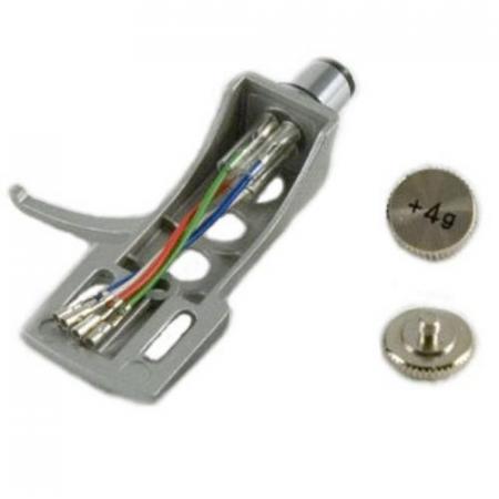 Универсальный держатель картриджей Tonar DJ Headshell silver c грузом (2 и 4 г) (4603)