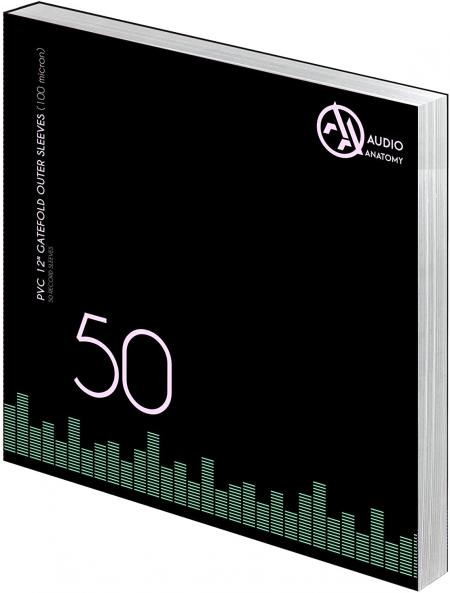 Внешние конверты Audio Anatomy 50 X PVC 12" GATEFOLD OUTER SLEEVES - 100 MICRON