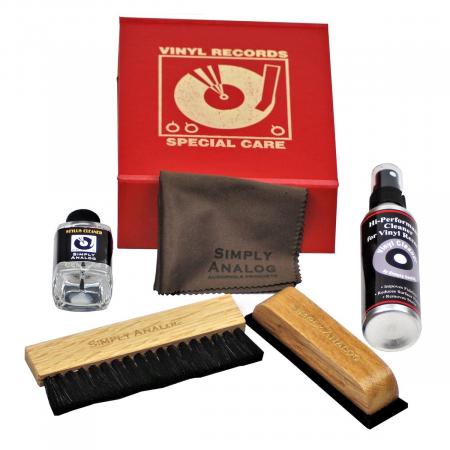 Набор для ухода Simply Analog Vinyl Record Cleaning Box Set Red (SAVC004)