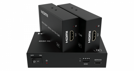 Набор из сплиттера и приемников HDMI Prestel SP-H2-12T70