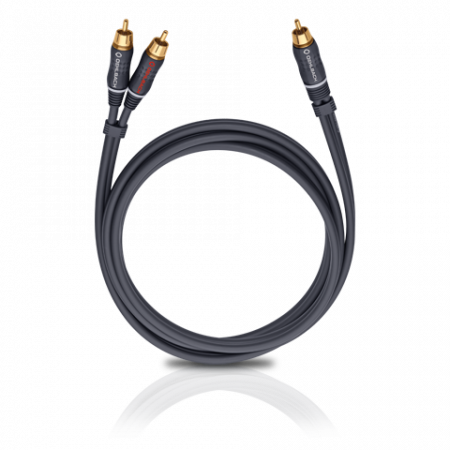 Кабель межблочный аудио Oehlbach BOOOM! Y-adapter cable anthracite, 10.0m (D1C23710)