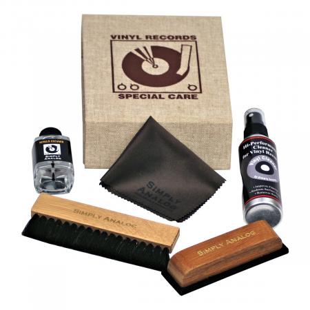 Набор для ухода Simply Analog Vinyl Record Cleaning Box Set Brown (SAVC005)