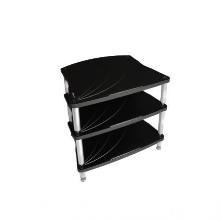 Модуль стойки под Hi-Fi Bassocontinuo LYRA XL4 2.1 Cerbero Black 140 mm (ножки белые)