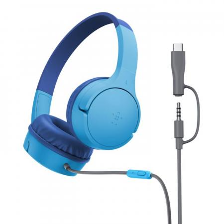 Наушники Belkin Wired On-Ear Headphones for Kids Blue